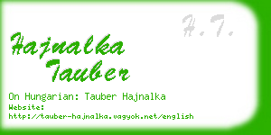 hajnalka tauber business card